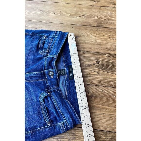 White house black market bootcut blanc jeans womens sz 4R low rise stretch denim - Picture 9 of 12